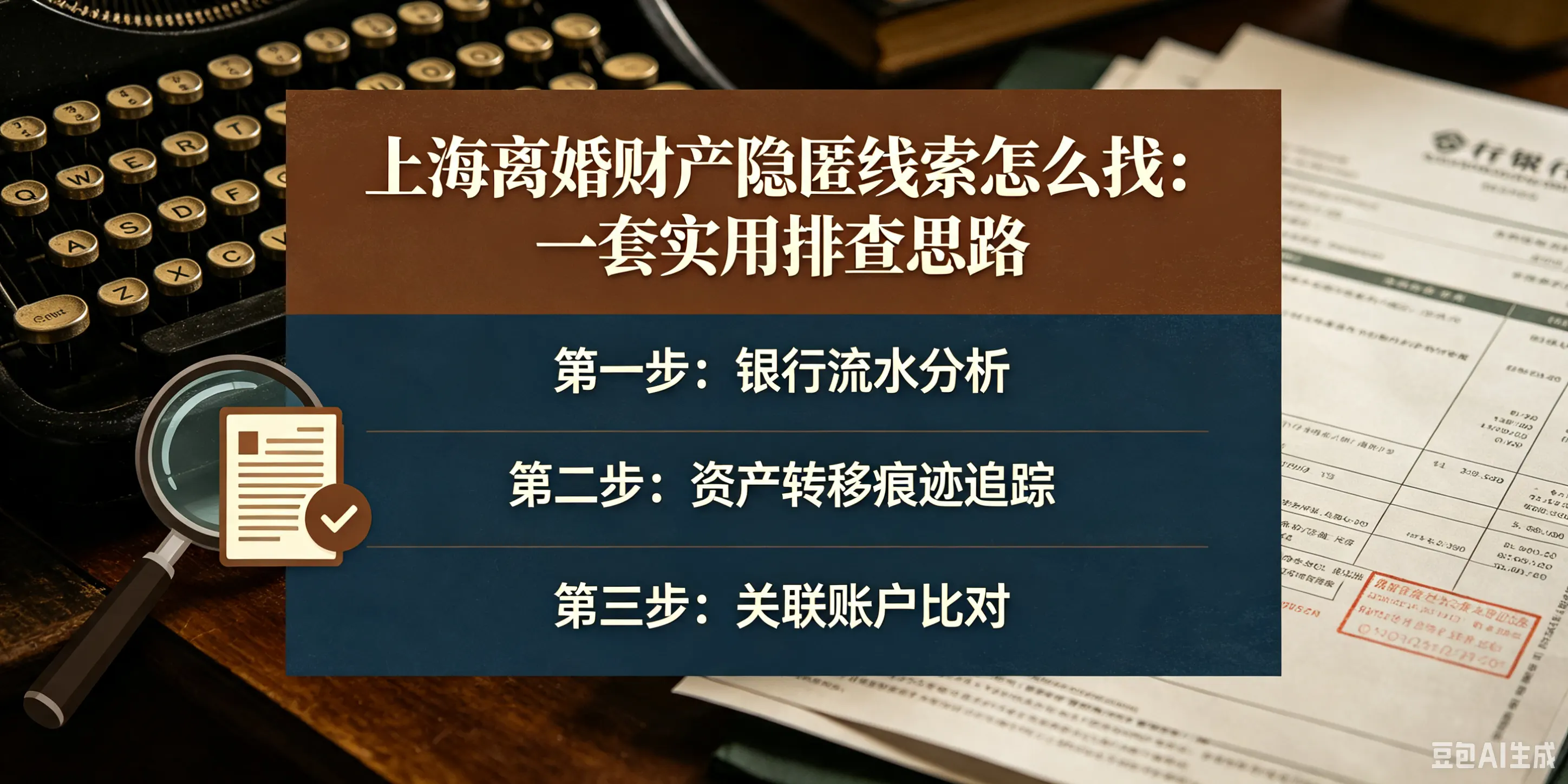 上海上海离婚财产隐匿线索怎么找:一套实用排查思路配图